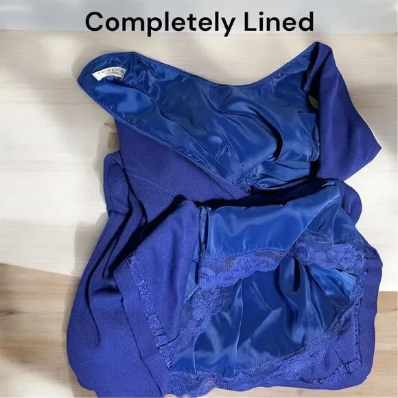 Trina Turk Women's Size 8 Blue Sleeveless A-Line Knee Length Dress - Picture 8 of 11